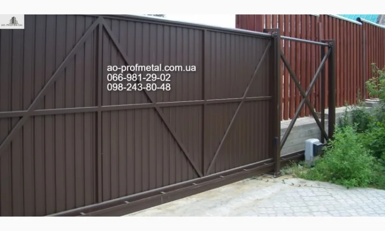 Калитка и ворота из профнастила на заказ - фото № 2