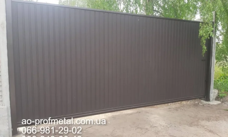 Калитка и ворота из профнастила на заказ - фото № 4