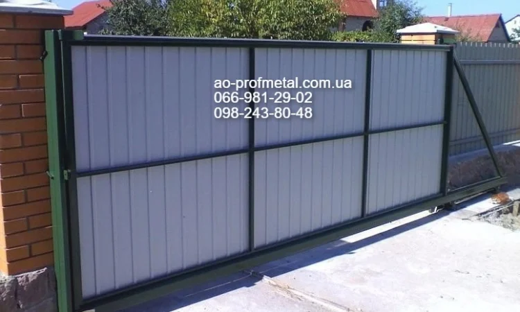 Калитка и ворота из профнастила на заказ - фото № 5