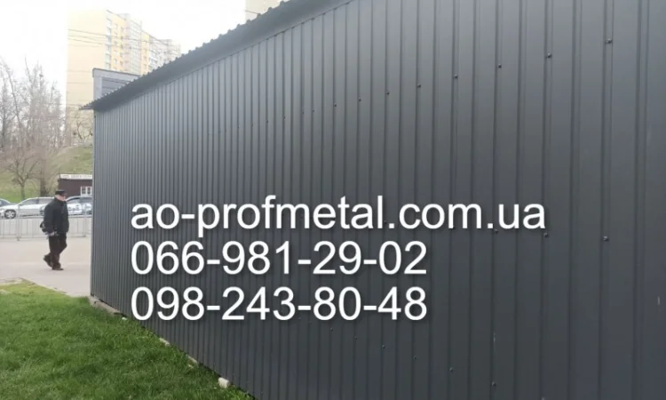 Профнастил для ларька разных типов - фото № 3