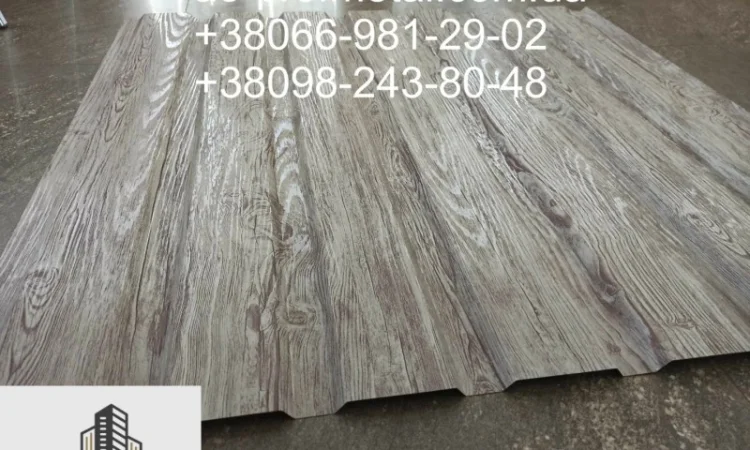 Профнастил с рисунком под белое дерево от производителя - фото № 1