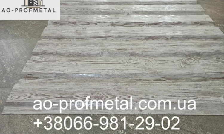 Профнастил с рисунком под белое дерево от производителя - фото № 2