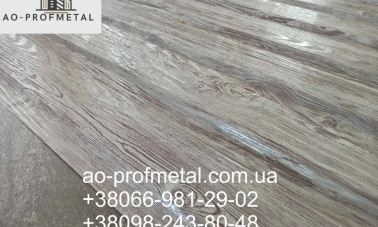 Профнастил с рисунком под белое дерево от производителя - фото № 3