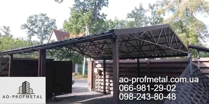 Навіс для автомобіля під ключ - фото № 2