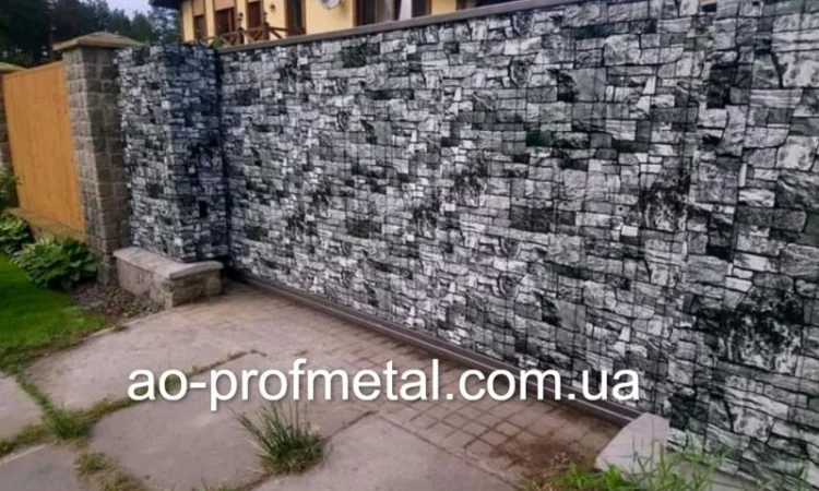 Профнастил под серый камень – большой выбор - фото № 3