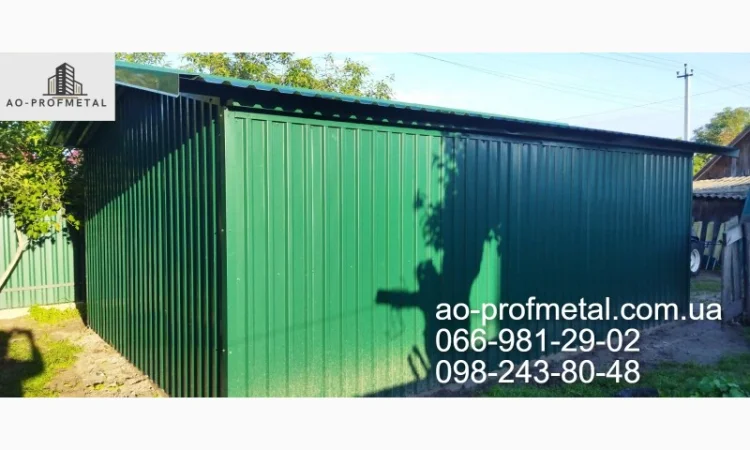 Профлист для гаража - швидке виготовлення та встановлення - фото № 3