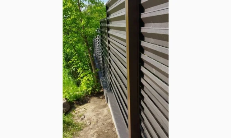 Монтаж забору жалюзі в Києві - фото № 5