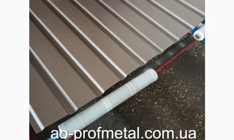 Профнастил ПС-10 темно-коричневий для огорожі - фото № 3