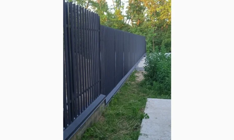 Штакетник двухсторонний 7024 мат, Евроштакетник двухсторонний РАЛ 7024 мат - фото № 3