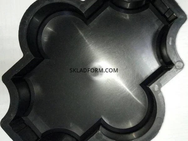 Формы для тротуарной плитки Клевер гладкий 4,5 см - фото № 1