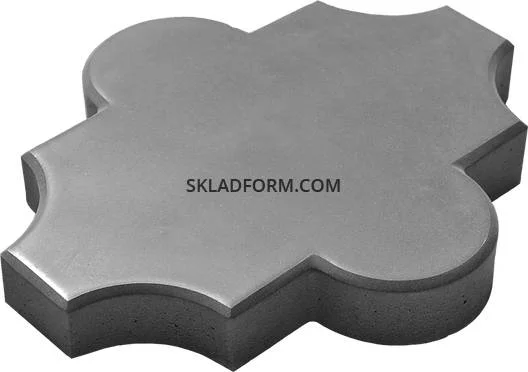 Формы для тротуарной плитки Клевер гладкий 4,5 см - фото № 2