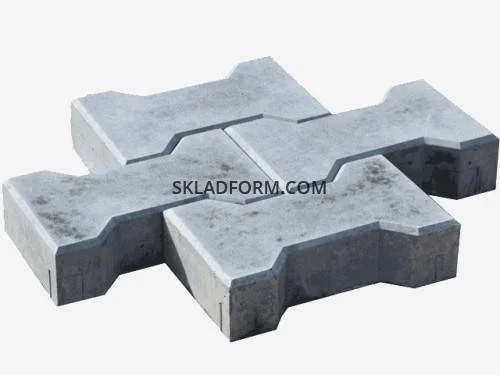 Формы для тротуарной плитки Двойное Т шагрень в продаже - фото № 2