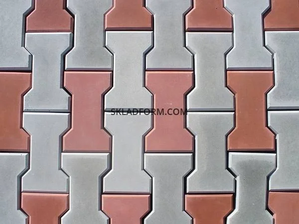 Формы для тротуарной плитки Двойное Т шагрень в продаже - фото № 3