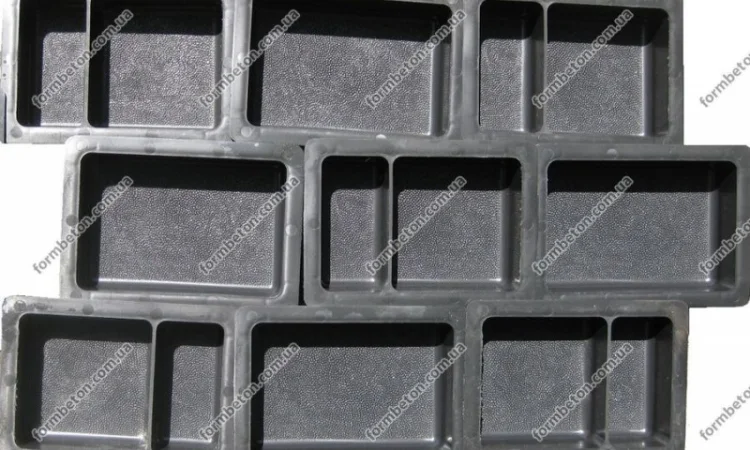 Формы для тротуарной плитки Старый город двойной 4,5 см - фото № 1