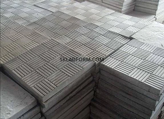 Форми для тротуарної плитки квадрат Шоколадка - фото № 2