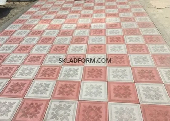 Формы для тротуарной плитки Декор 30х30 см в наличии - фото № 3