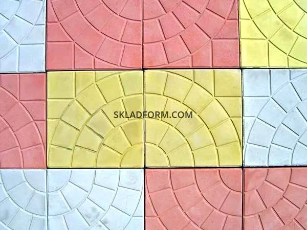 Формы для тротуарной плитки квадрат Сеть 30х30 см в продаже - фото № 1