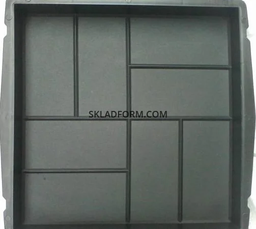 Формы для тротуарной плитки 8 Кирпичей 40х40 см в продаже - фото № 1