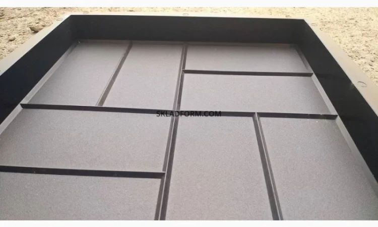 Формы для тротуарной плитки 8 Кирпичей 40х40 см в продаже - фото № 2