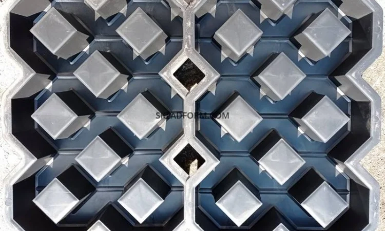 Форма для тротуарной плитки решетка газонная под траву - фото № 2