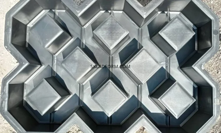 Форма для тротуарной плитки решетка газонная под траву - фото № 3