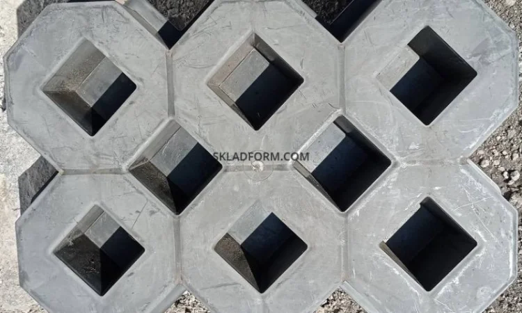 Форма для тротуарной плитки решетка газонная под траву - фото № 4