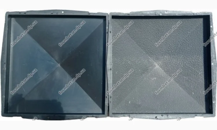 Форма кришки чотирьохскатної 49х49 см з шегреною - фото № 2