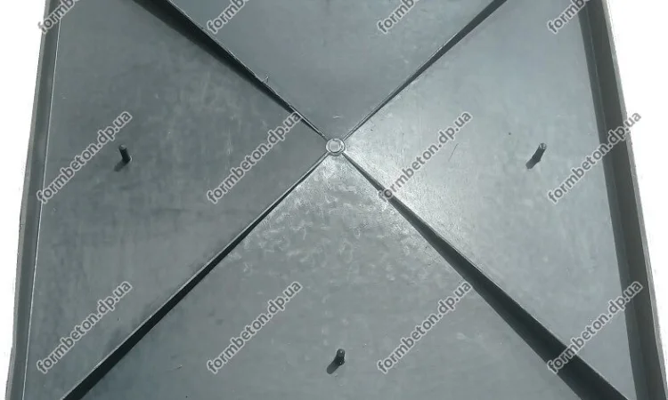 Форма кришки чотирьохскатної 49х49 см, гладка - фото № 3