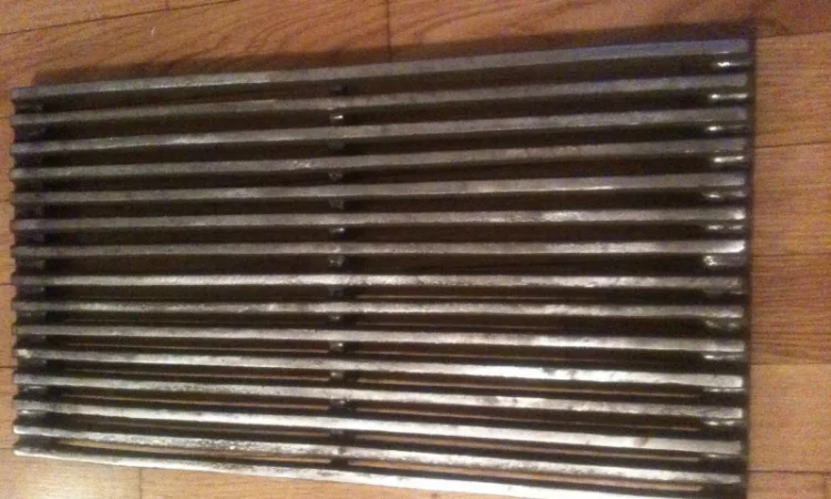 Чугунная гриль-решетка для барбекю и мангала. 44.5 см. х 24 см - фото № 5