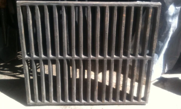 Чугунная решетка гриль для барбекю и мангала. 50 см. х 40 см - фото № 3