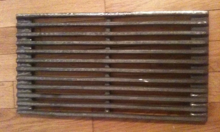 Чугунная гриль-решетка для барбекю и мангала. 36.5 см. х 20 см - фото № 2