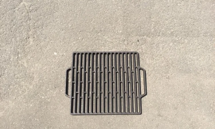 Решетка гриль из чугуна для барбекю и мангала. 50 см. х 40 см - фото № 3