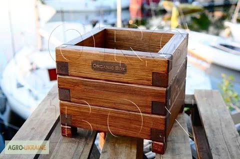 Ящик для цветов из натурального дерева - фото № 2