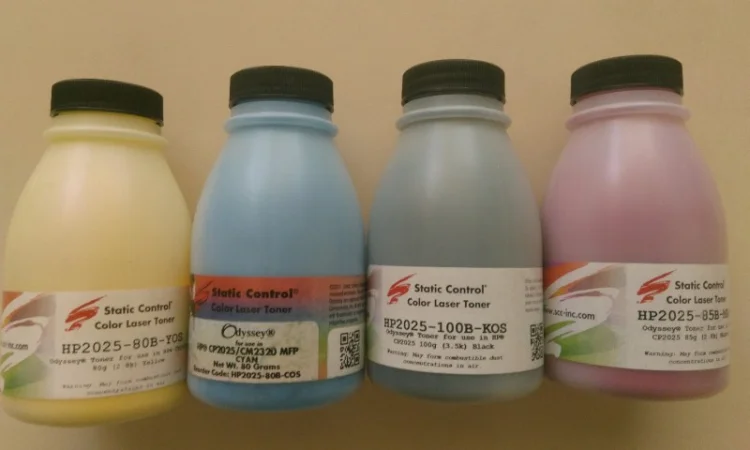 Тонер hp clj cp2025/ cm2320mfp (cyan 80г) scc hp2025-80b-cos - фото № 2