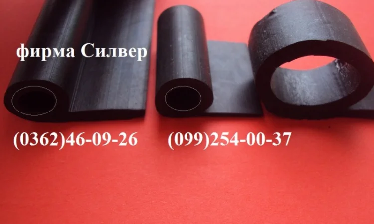 Уплотнительный профиль, резиновый уплотнитель, резиновый профиль, уплотнители для дверей - фото № 1