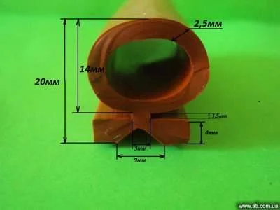 Термостійкий силіконовий ущільнювач 20мм - фото № 1
