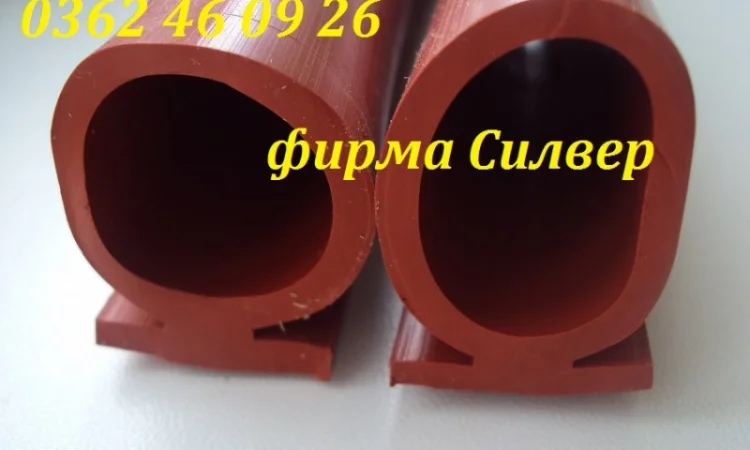 Силиконовый уплотнитель Ю профиль для сушильных камер древесины - фото № 1