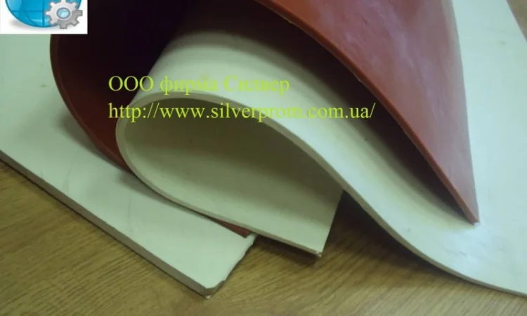 Лист силиконовой резины 2мм шириной 1200мм - фото № 1