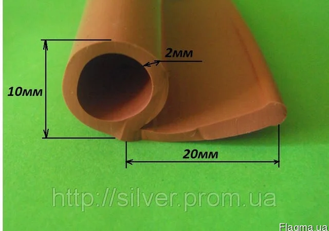 Силиконовый уплотнитель Р-образный 10мм - фото № 1