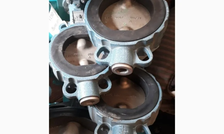 Поворотные затворы баттерфляй с бронзовым диском Ду 65 - 200 мм, ру16, Germany - фото № 3