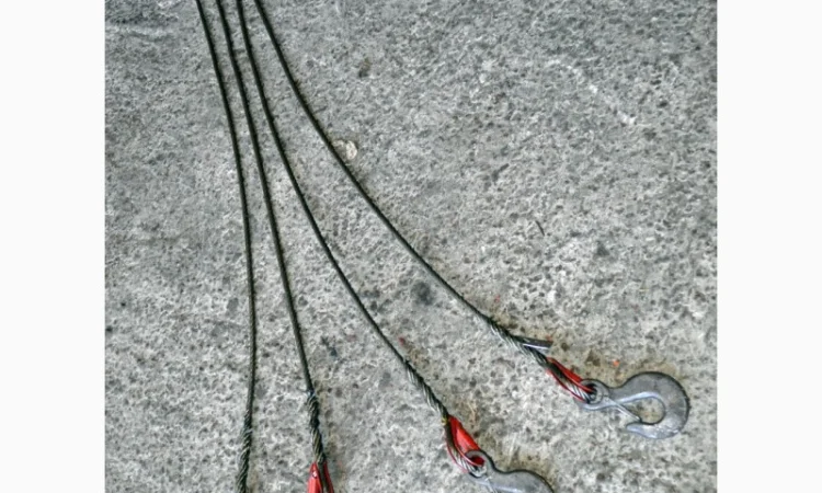 Стропы строительные канатные, текстильные и цепные, трос, канат стальной - фото № 1