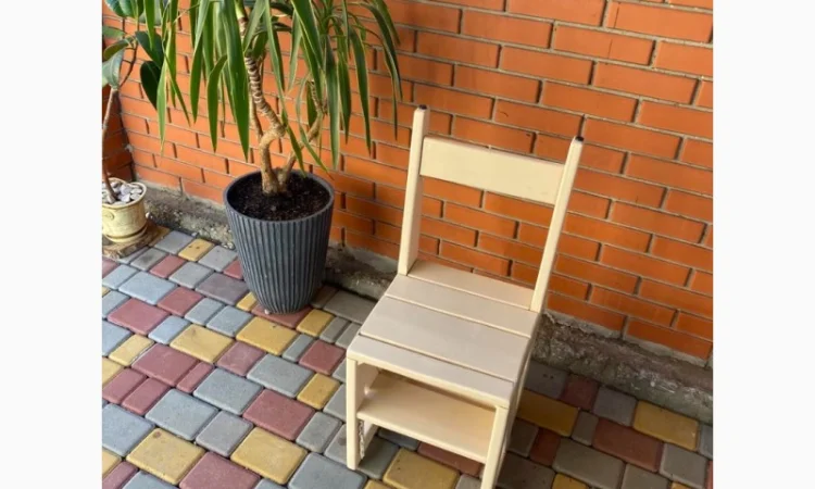 Стул-стремянка (сосна, ольха) - фото № 1