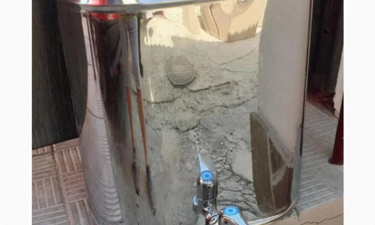 Навесной рукомойник-умывальник из нержавеющей стали - фото № 1