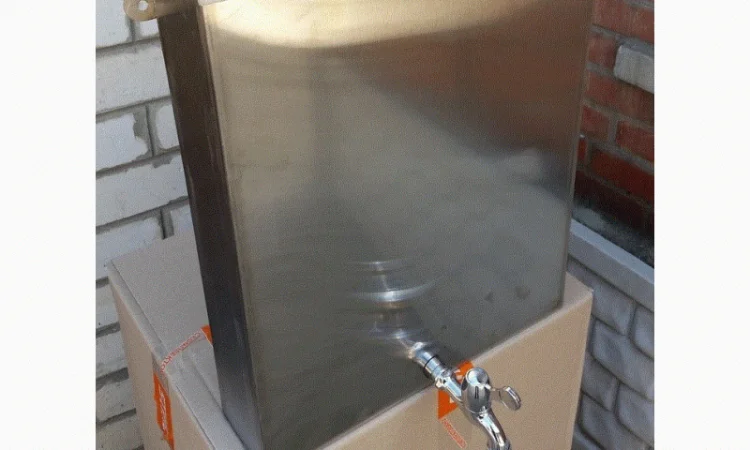 Навесной рукомойник-умывальник из нержавеющей стали - фото № 2