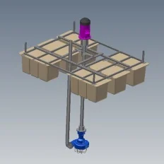 Плавучая насосная станция для навозных лагун - фото № 1