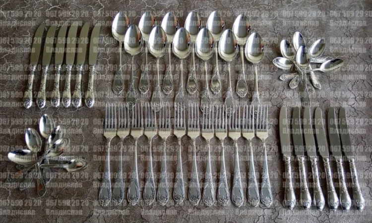 Куплю мельхиоровые столовые приборы и посуду - фото № 1