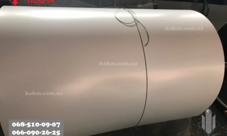 Гладкий полімірний оцинкований лист 0,7 RAL 9003 - фото № 4