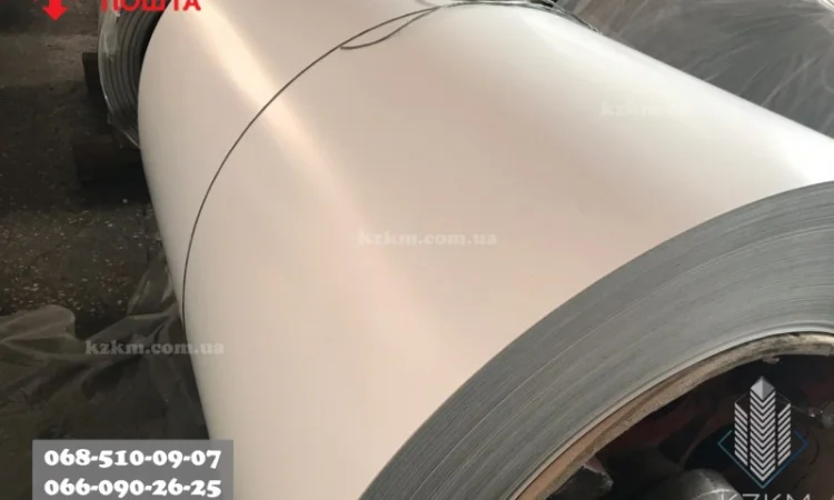 Гладкий полімірний оцинкований лист 0,7 RAL 9003 - фото № 5