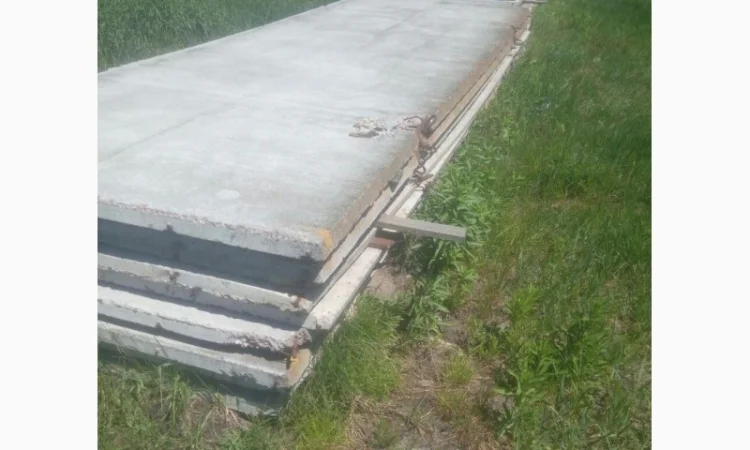 Заборные плиты б/у 6м*2м со столбиками в Киеве - фото № 1