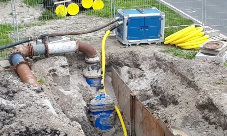 Дизельный поршневой насос для водопонижения грунтовых вод иглофильтрами 35м3/час 20м - фото № 1